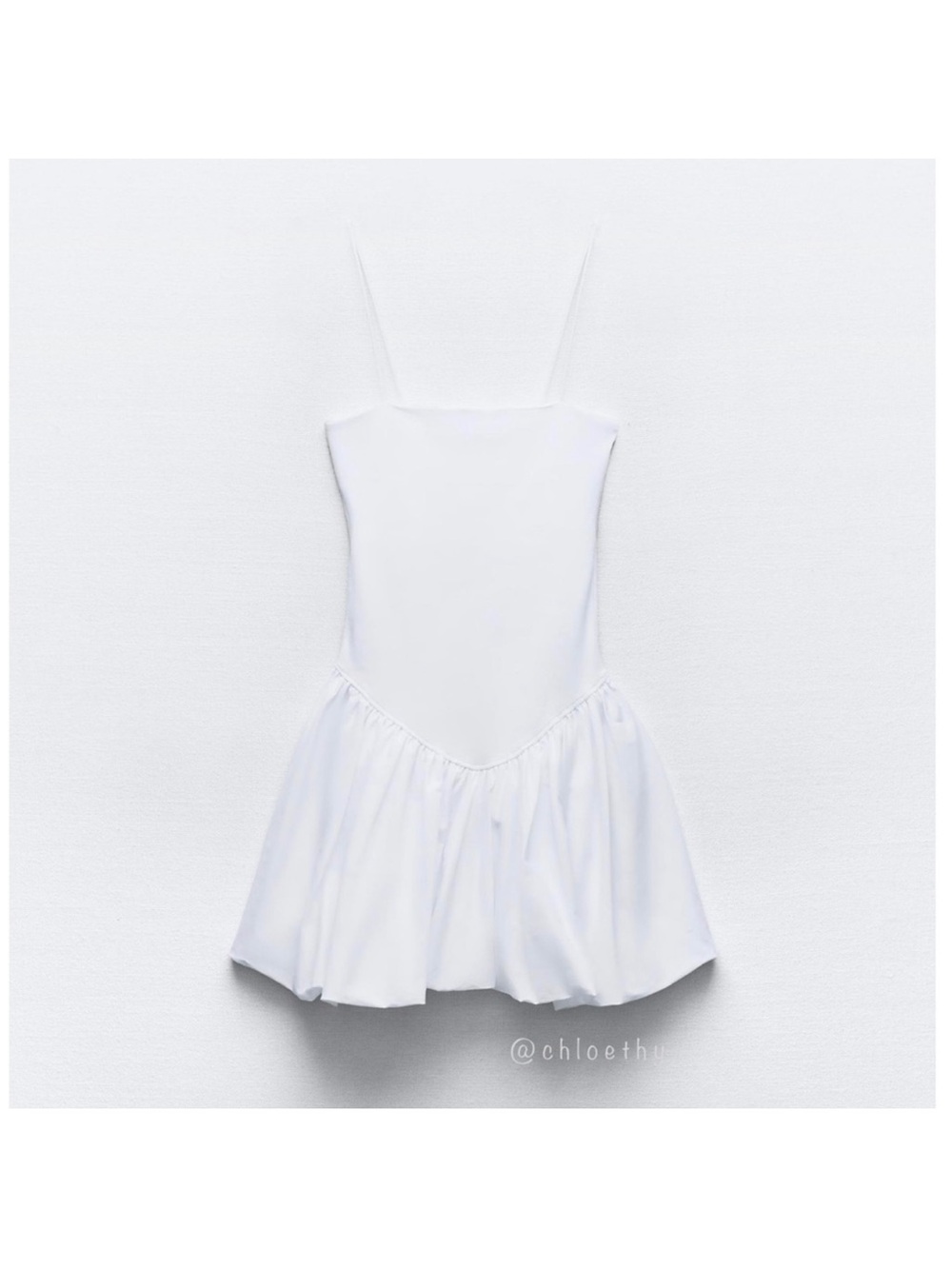Zara White Bubble Dress